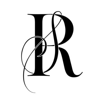 rs, sr, monogram logo. Calligraphic signature icon. Wedding Logo Monogram. modern monogram symbol. Couples logo for wedding