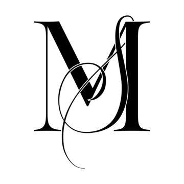 ms, sm, monogram logo. Calligraphic signature icon. Wedding Logo Monogram. modern monogram symbol. Couples logo for wedding