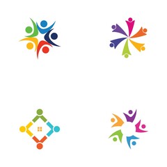 Fototapeta premium Community, network and social icon
