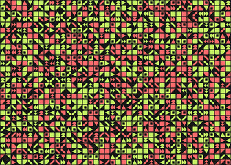 Abstract Geometric Pattern generative computational art illustration