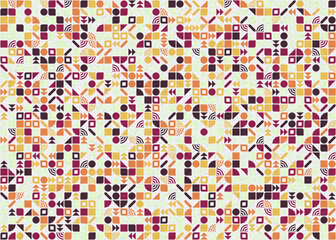 Abstract Geometric Pattern generative computational art illustration