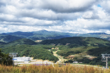Fototapeta premium View of Pyeongchang mountains