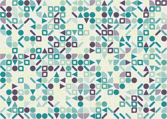 Abstract Geometric Pattern generative computational art illustration