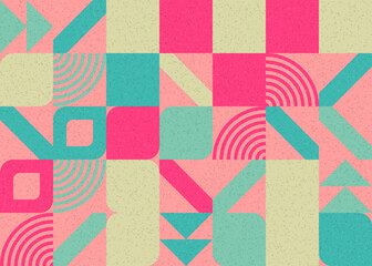 Abstract Geometric Pattern generative computational art illustration