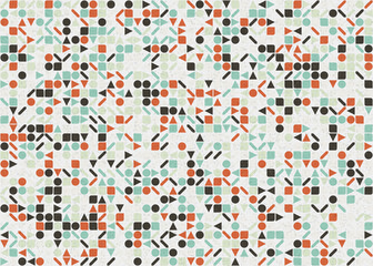 Abstract Geometric Pattern generative computational art illustration