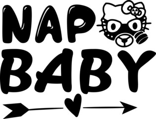 Nap Baby SVG Design For Baby, Kids and Children