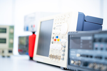 Measuring instruments in the laboratory for the development of modern electronic devices