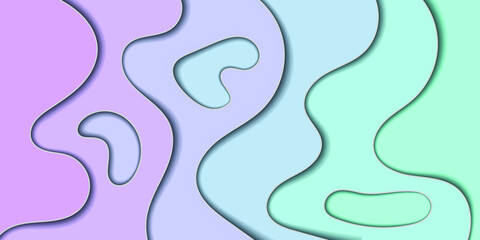 papercut gradient background turquoise and purple