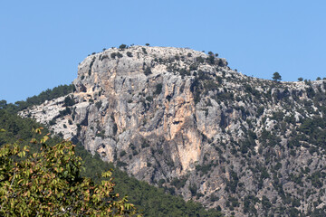 A Rocky Cliff at the Upper End of Canyon Kapikaya