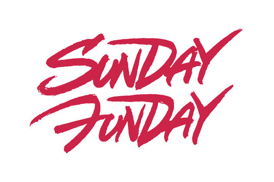 Sunday Funday lettering design