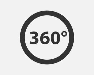 360 degree view vector icon