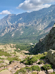 Fototapeta na wymiar Montagne Corse sur le GR20