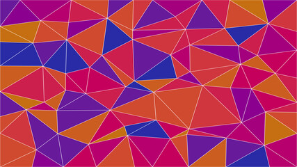 Fototapeta na wymiar Hintergrund abstrakt 8K Polygon Pastell blau rot orange pink lila hell dunkel Vorlage