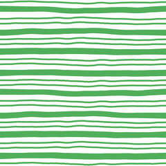 White seamless pattern with green hand-drawn lines.