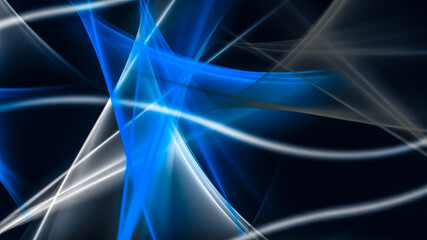 Abstrakter Hintergrund 4k blau hell dunkel Wellen und Linien organisch