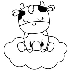 Obraz na płótnie Canvas Baby Cow 