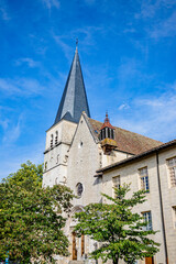 Fototapeta na wymiar Abbaye Notre-Dame d'Ambronay