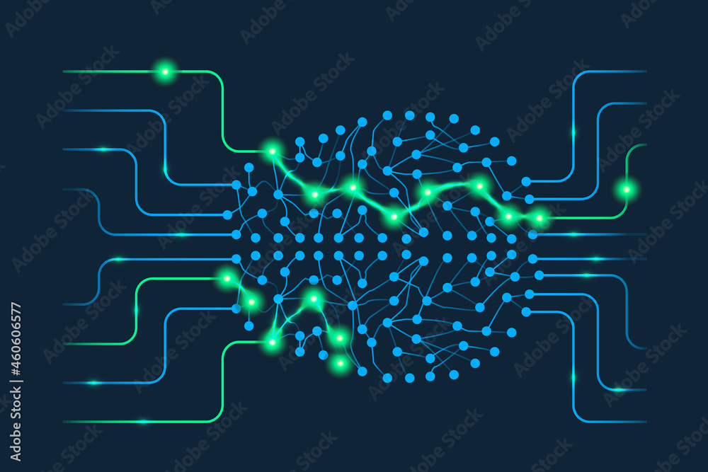 Poster ai, artificial intelligence, artificial brain.