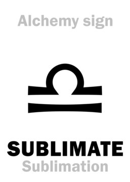 Alchemy Alphabet: SUBLIME, SUBLIMATE, SUBLIMATION — alchemical process (transition of substance from solid state bypassing liquid phase directly into gasiform), metaphor: «Ascent to heaven»; Distill.