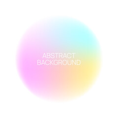 Vector blurred glowing circle.