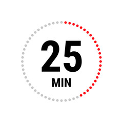 Isolated illustration with timer.