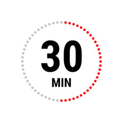 Isolated illustration with timer.