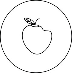 Apple Icon logo, app, UI. Apple Icon Vector illustration