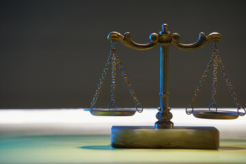 close up of libra scale