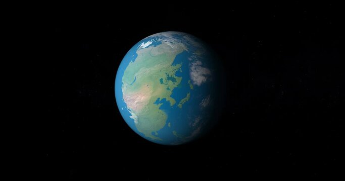 Supercontinent Pangea or Pangaea in earth planet