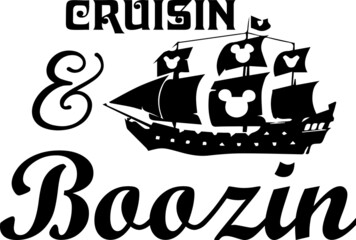 Cruising And Boozing SVG Design Cut File Design For Camping And Camper's