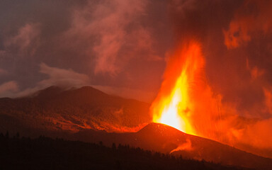 Fototapeta premium Volcán La Palma