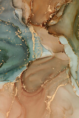 Alcohol ink art.Mixing liquid paints. Modern, abstract colorful background, wallpaper. Marble texture.Translucent colors