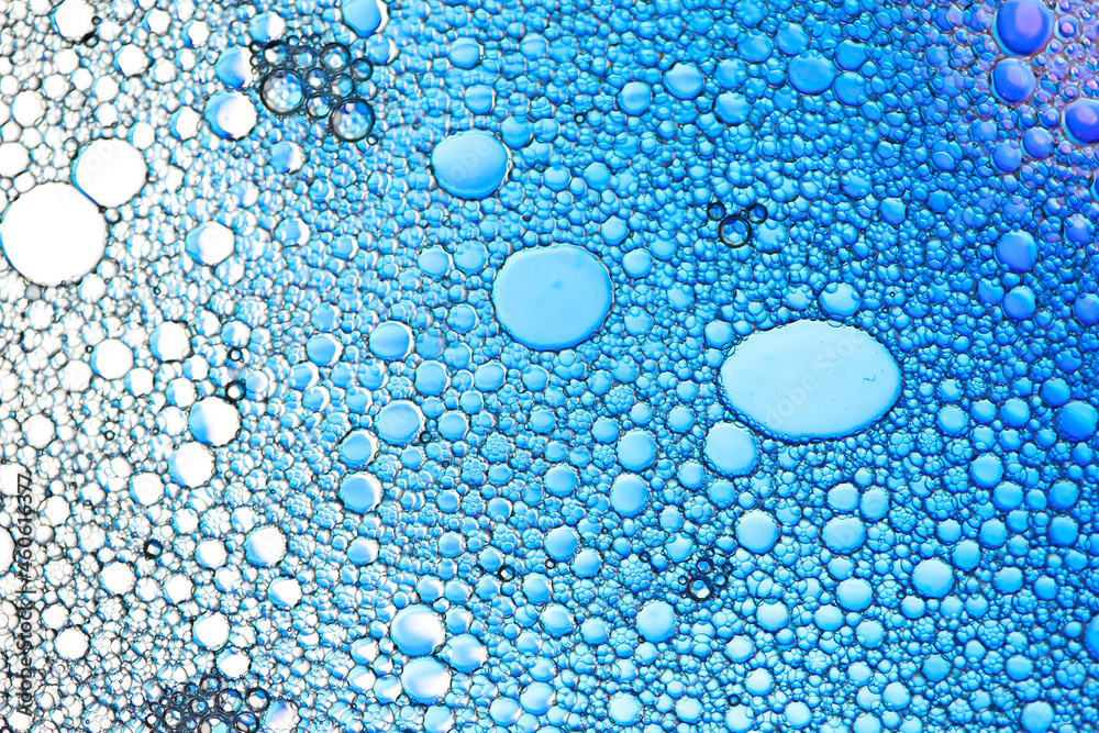 Poster COLORED DROPS OF WATER ON THE GLASS. BACKGROUND FOR DESIGN