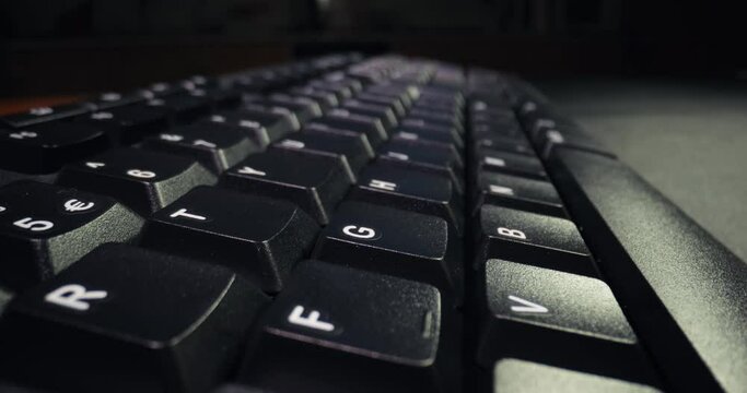 Computer kayboard closeup