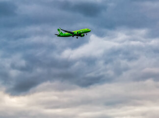 Fototapeta na wymiar Aircraft in the sky