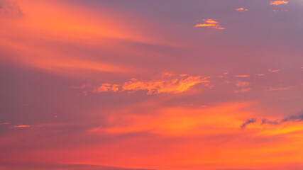 sunset sky clouds in the evening