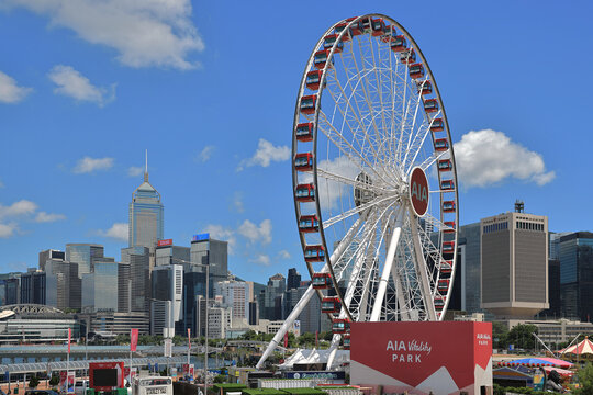 Hong Kong Observation Wheel and AIA Vitality Park 20 Aug 2021