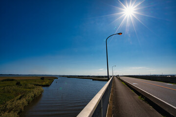 Fototapeta premium 稲敷大橋