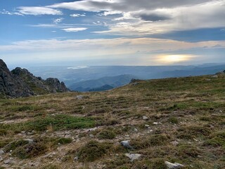 Fototapeta na wymiar Corse montagne vue sur la mer Bocca d'Oro, Prati