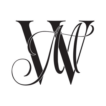 wm, mw, monogram logo. Calligraphic signature icon. Wedding Logo Monogram. modern monogram symbol. Couples logo for wedding
