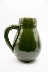 green clay jug