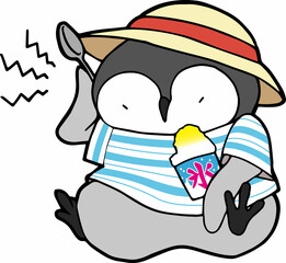 アイスクリーム頭痛【コウテイペンギンの雛】