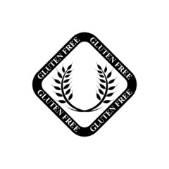 Gluten free icon isolated on white background