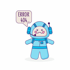 Chat bot icon. Virtual assistant for website. Chat bot concept for customer service.