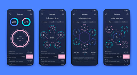 Vector graphics infographics with mobile phone. Template for creating mobile applications, workflow layout, diagram, banner, web design, business reports