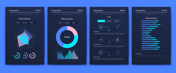 Vector graphics infographics with mobile phone. Template for creating mobile applications, workflow layout, diagram, banner, web design, business reports