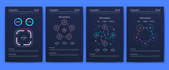Vector graphics infographics with mobile phone. Template for creating mobile applications, workflow layout, diagram, banner, web design, business reports