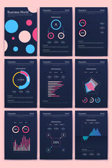 Vector graphics infographics with mobile phone. Template for creating mobile applications, workflow layout, diagram, banner, web design, business reports