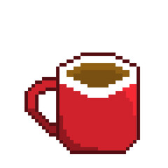 Fototapeta premium A Coffee Cup (Pixelated)