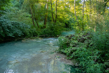 Parco Fluviale dell'Elsa (River park of river Elsa) in Colle Val d'Elsa, Tuscany